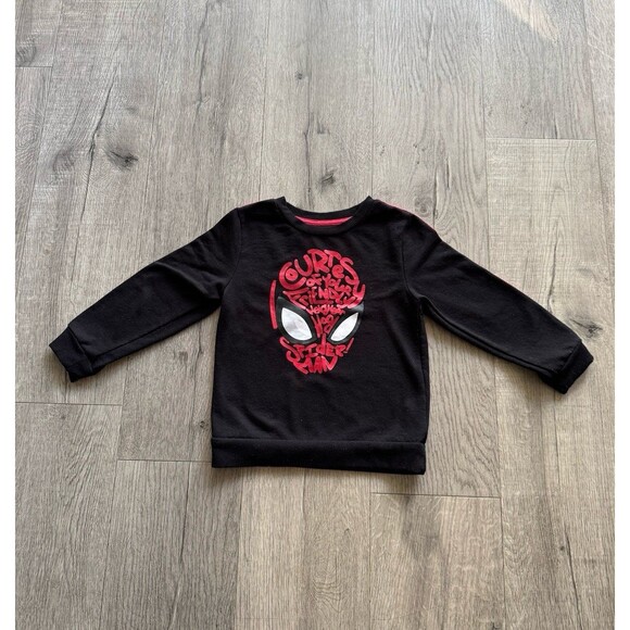 Marvel Spider-Man Sweater Size 4T Black and Red - Picture 2 of 3